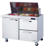 Blue Air BLMT48-D2R-HC Refrigerated Counter, Mega Top Sandwich / Salad Unit