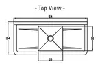 Blue Air BS1-18-12/2D Sink, (1) One Compartment