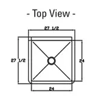 Blue Air BSP-24-14 Sink, (1) One Compartment