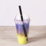 Boba Colossal Straw, 9", Black, Polystyrene, OPP Wrapped, (40/Pack) Karat C9060S