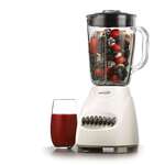 BRENTWOOD APPLIANCES INC Blender, 42oz, White, Stainless Steel Blades, Glass Jar, 12-Speed + Pulse, BRENTWOOD JB-920W