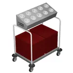 Caddy T-404 Flatware & Tray Cart