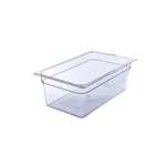 Carlisle Food Pan, Full Size, 8" Deep, Clear, Polycarbonate, CARLISLE FOOD SERVICE 10203B07