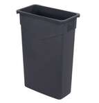 Carlisle Trash Can, 23 Gallon, Grey, Polyethylene, Carlisle 34202323