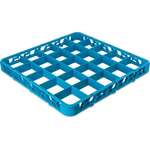 Carlisle Divided Glass Rack Extender, Full Size, 25 Compartment, Blue, Carlisle RE2514