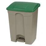 Carlisle Trash Can, 18 Gal, Green & Biege, Step-on, Carlisle 34614509