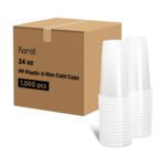 Cold Cup, 24 oz, Translucent, Plastic, (1,000/Case), Karat C1012