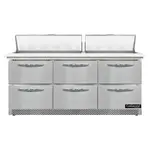 Continental Refrigerator D72N18C-FB-D Refrigerated Counter, Sandwich / Salad Unit