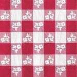 CONVERTING Lunch Napkin, 13" x 13", Red Gingham, 2 Ply, (50/PK), Creative Converting 2118