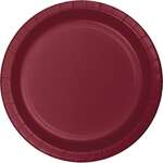 CONVERTING Plate, 7", Burgundy, Paper, (24/Pack) Creative Converting 93122B