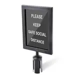 5847BK Crowd Control Stanchion Sign / Frame