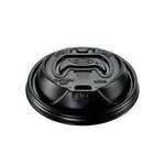 DART SOLO CONTAINER Sipper Lid, 16 oz, Black, Plastic, (1000/Case), Dart 16RCLBLK