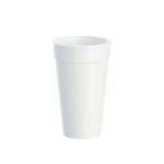 DART SOLO CONTAINER Foam Drink Cup, 20 oz, White, Foam, (25/Sleeve) Dart 20J16