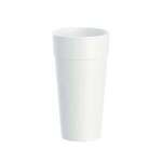 DART SOLO CONTAINER Foam Drink Cup, 24 oz, White, Foam, (25/Pack) Dart 24J16