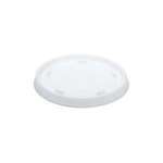 DART SOLO CONTAINER Foam Cup Lid, 8-9 oz, Translucent, Polystyrene, With Straw Slot, (sleeve of 100 lids), Dart 8SL