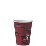 DART SOLO CONTAINER Hot Cup, 12 Oz, Bistro Print, Paper, (1000/case) Solo C412SIN-0041