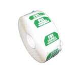 DAYMARK SAFETY SYSTEMS Labels, 1", Blue/White, Octagon, Monday, Removable, (12Rolls/Case) Daymark Safety Systems 1100601