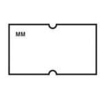 DAYMARK SAFETY SYSTEMS Labels, 2"x1", White, Rectangle, Permanent, Fits DM-3 Gun, (8Rolls/Case) DayMark Safety Systems 110418