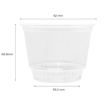 Dessert Cup, 8 oz, Clear, Plastic, (1000/Case), Karat C-KD8