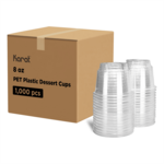 Dessert Cup, 8 oz, Clear, Plastic, (1000/Case), Karat C-KD8