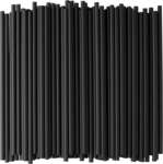 DIAMOND STRAWS, INC. Giant Straws, 7-3/4", Black, Plastic, Unwrapped, (7500 per case) Diamond Straws 506L