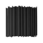 DIAMOND STRAWS, INC. Giant Straw, 6", Black, Plastic, Unwrapped, (1,500/Case) Diamond 516BK