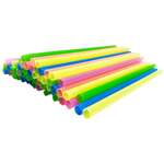 DIAMOND STRAWS, INC. Giant Straw, 6", Assorted, Plastic, Unwrapped, (3,000 case) Diamond 6BP