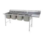 Eagle Group 414-24-4-18L Sink, (4) Four Compartment