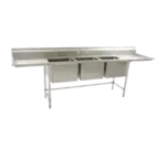 Eagle Group S16-20-3-18L-X Sink, (3) Three Compartment