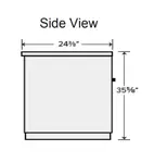 Falcon ABB-48 Back Bar Cabinet, Refrigerated