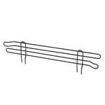 Falcon Wire Shelving Ledge, 24", Black, FALCON EQUIPMENT WSL24B