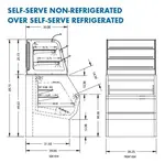 Federal Industries CD3628/RSS3SC Display Case, Refrigerated/Non-Refrig