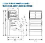 Federal Industries CD3628/RSS3SC Display Case, Refrigerated/Non-Refrig