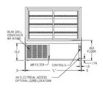 Federal Industries CGR7748DZ Display Case, Refrigerated/Non-Refrig