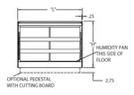 Federal Industries CH4828 Display Case, Hot Food, Countertop