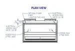 Federal Industries ITR3626 Display Case, Refrigerated, Drop In