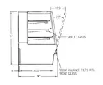 Federal Industries SGR3148 Display Case, Refrigerated Bakery