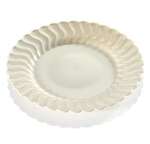 FINE LINE SETTINGS INC. Plate, 7.5", White, Flareware, Fine Line 207-WH