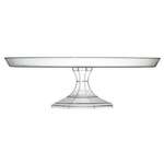 FINE LINE SETTINGS INC. Cake Stand, Plastic, Clear, 9.75”, Fine Line Settings Inc. 3600-CL