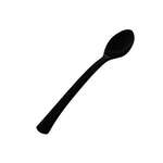 FINE LINE SETTINGS INC. Taster spoon, 4 ", Black, Plastic, (960/case)  Fine Line Settings Inc.