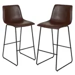 Flash Furniture 2-ET-ER18345-30-DB-GG Bar Stool, Indoor