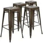 Flash Furniture 4-ET-31320-30-GN-R-GG Bar Stool, Stacking, Indoor