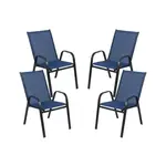 Flash Furniture 4-JJ-303C-NV-GG Chair, Side, Stacking, Outdoor