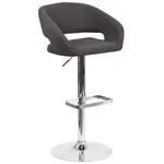 Flash Furniture CH-122070-BKFAB-GG Bar Stool, Swivel, Indoor