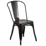 Flash Furniture CH-31230-BQ-GG Chair, Side, Stacking, Outdoor