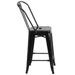 Flash Furniture CH-31320-24GB-BK-GG Bar Stool, Outdoor