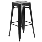 Flash Furniture CH-31320-30-BK-GG Bar Stool, Stacking, Indoor