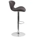 Flash Furniture CH-321-BKFAB-GG Bar Stool, Swivel, Indoor