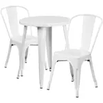 Flash Furniture CH-51080TH-2-18CAFE-WH-GG Chair & Table Set, Outdoor