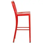 Flash Furniture CH-61200-30-RED-GG Bar Stool, Outdoor